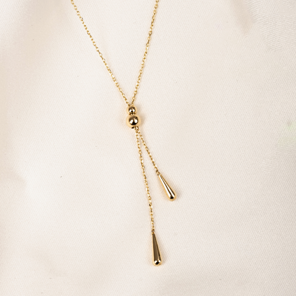 FasekGoldKOLYELERAşk Düğümü Tasarım Modern Stil Taşsız Gösterişli 14 Ayar Altın Kolye