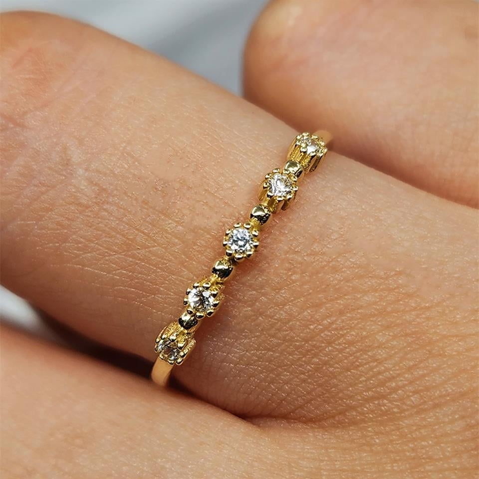 FasekGoldGÜMÜŞBeş Taş 0,45CT Pırlanta Montörü Evlilik Alyansı-Pırlanta(Signity Taşlı)Alyans-Hediye Gümüş Yüzük 