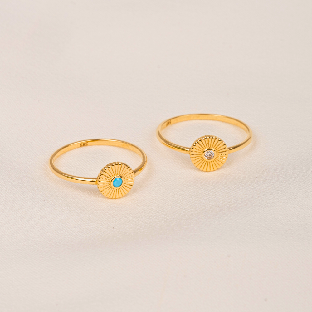 FasekGoldGÜMÜŞGüneş Işıltı Yüzük 0.10 Karat Signity Swarovski Taşlı Pırlanta Montörü 925 Ayar Gümüş Yüzük