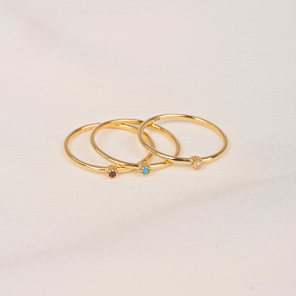 FasekGoldYÜZÜKLER0,05 CT Pırlanta (Signity) Taşlı Minimal İnce Tel 14 Ayar Altın Yüzük-Minimal Tektaş Altın Yüzük