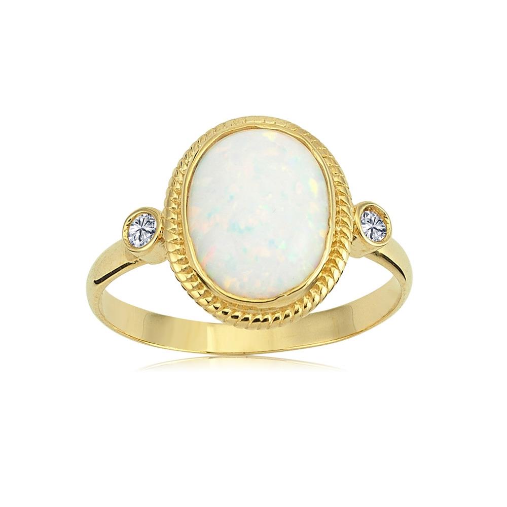 FasekGoldYÜZÜKLERVintage Opal Taşlı 14 Ayar Altın Yüzük-Otantik Opal Taşlı Altın Yüzük-Hediye 14 Ayar Altın Yüzük