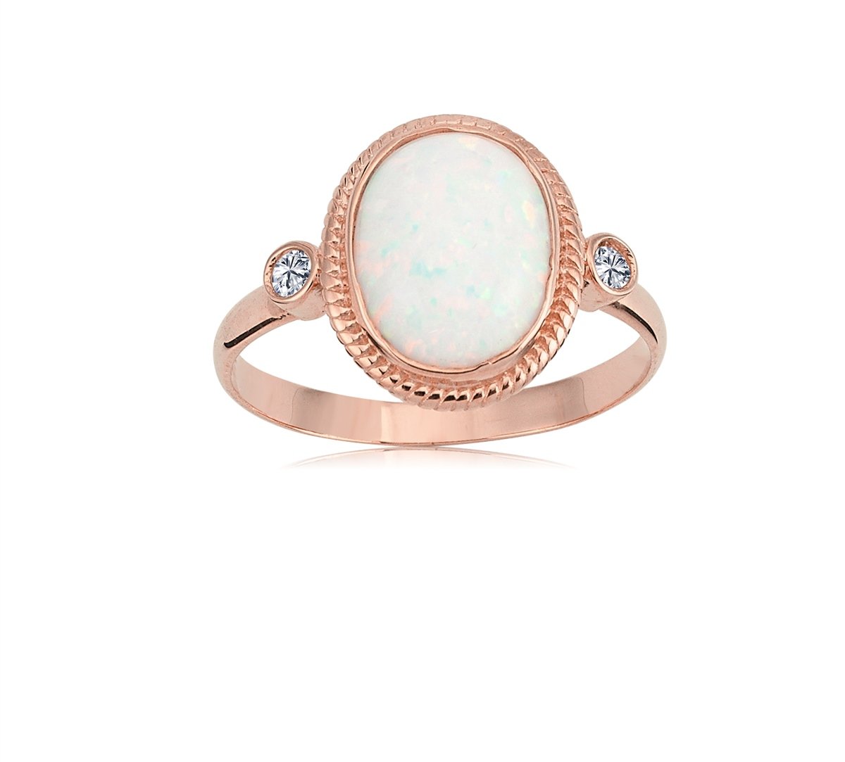 ANKAGÜMÜŞOval Opal Taşlı Gümüş Yüzük