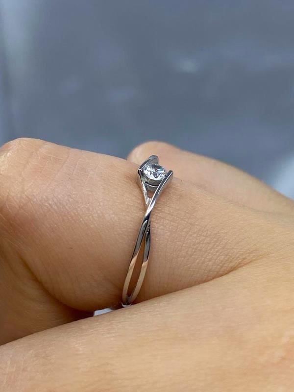 FasekGoldYÜZÜKLERTektaş Altın Yüzük - 8 Ayar Altın Sonsuzluk 0.50 Karat Swarovski Taşlı Minimal Tek Taş Yüzük