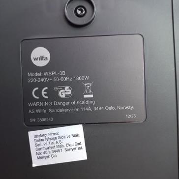 2. El Wilfa - Performance Filtre Kahve Makinesi 1,800W 1.25 Lt. - WSPL-3B