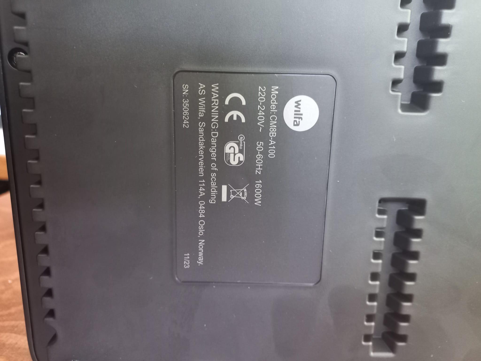 2. El Wilfa - Performance Kompakt Filtre Kahve Makinesi 1,600W 1 Lt. - CM8B-A100