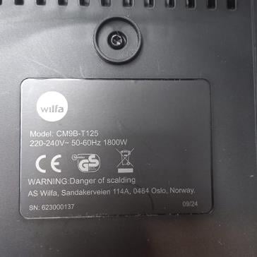 2.El Wilfa - Performance Termoslu Filtre Kahve Makinesi 1,800W 1.25 Lt. - CM9B-T125