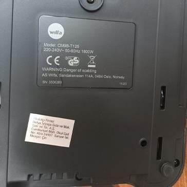 2.El Wilfa - Performance Termoslu Filtre Kahve Makinesi 1,800W 1.25 Lt. - CM9B-T125