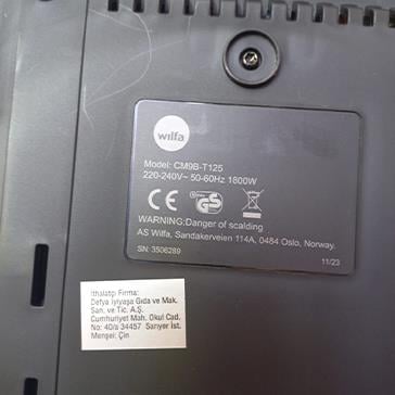 2.El Wilfa - Performance Termoslu Filtre Kahve Makinesi 1,800W 1.25 Lt. - CM9B-T125