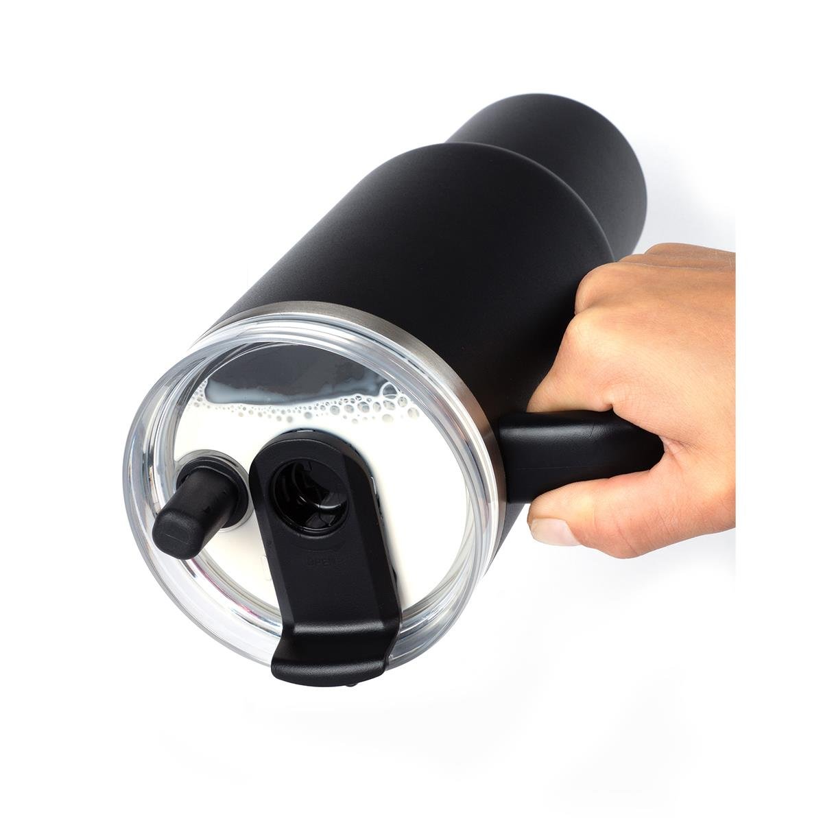 Lurch - “Big Cup” 1.2 L Granit Gri, paslanmaz Çelik Termos - Uzatılabilir Pipetli, Çift Cidarlı, Sızdırmaz - 240878