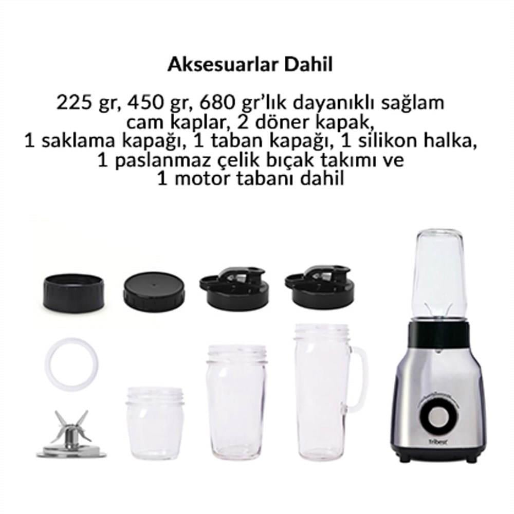 Tribest Glass Personal Blender Pbg-5050-C