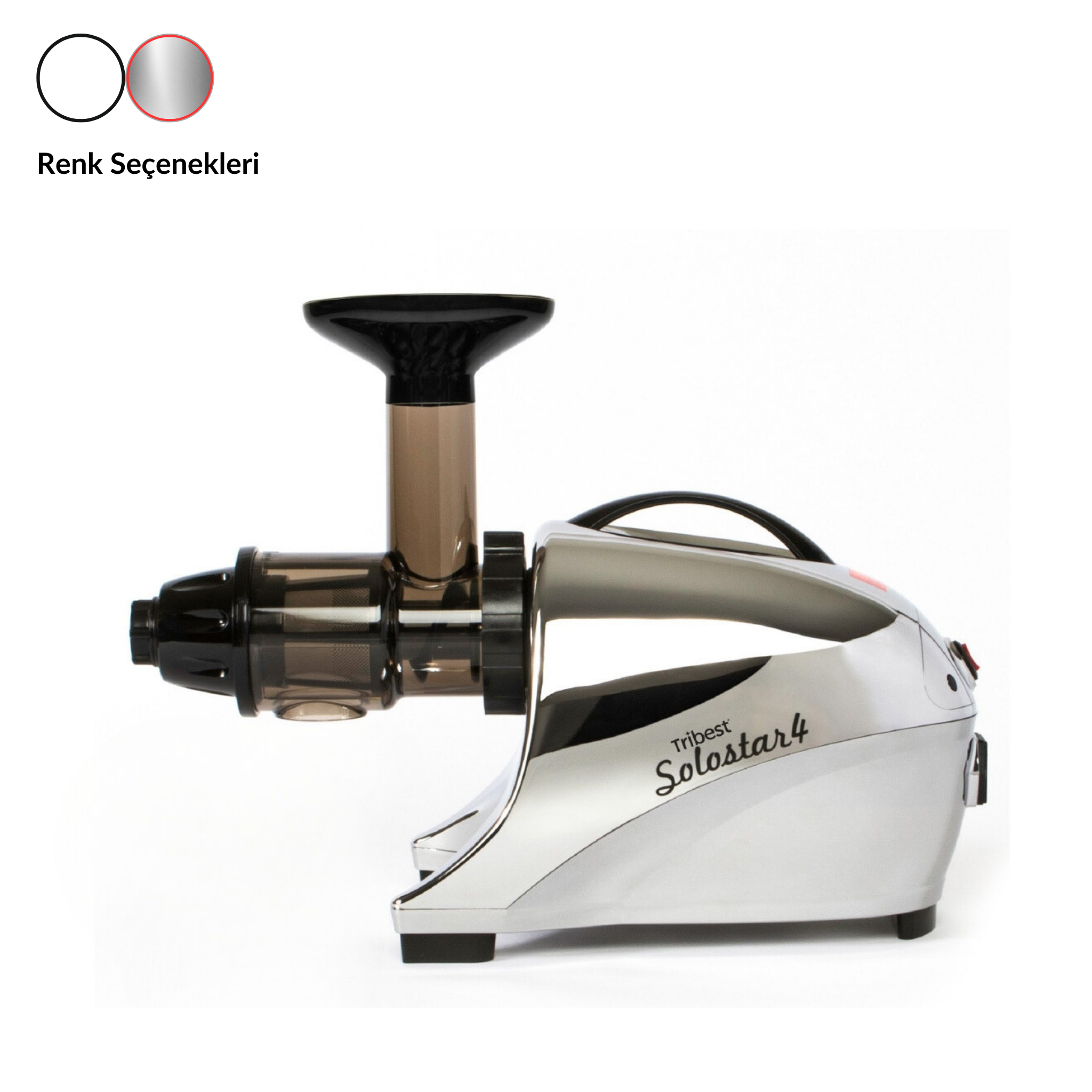 Tribest - Solostar 4 Soğuk Sıkım Meyve Ve Sebze Sıkacağı - SS-4250-F-Krom