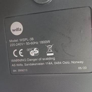 Wilfa - Performance Filtre Kahve Makinesi 1,800W 1.25 Lt. - WSPL-3B