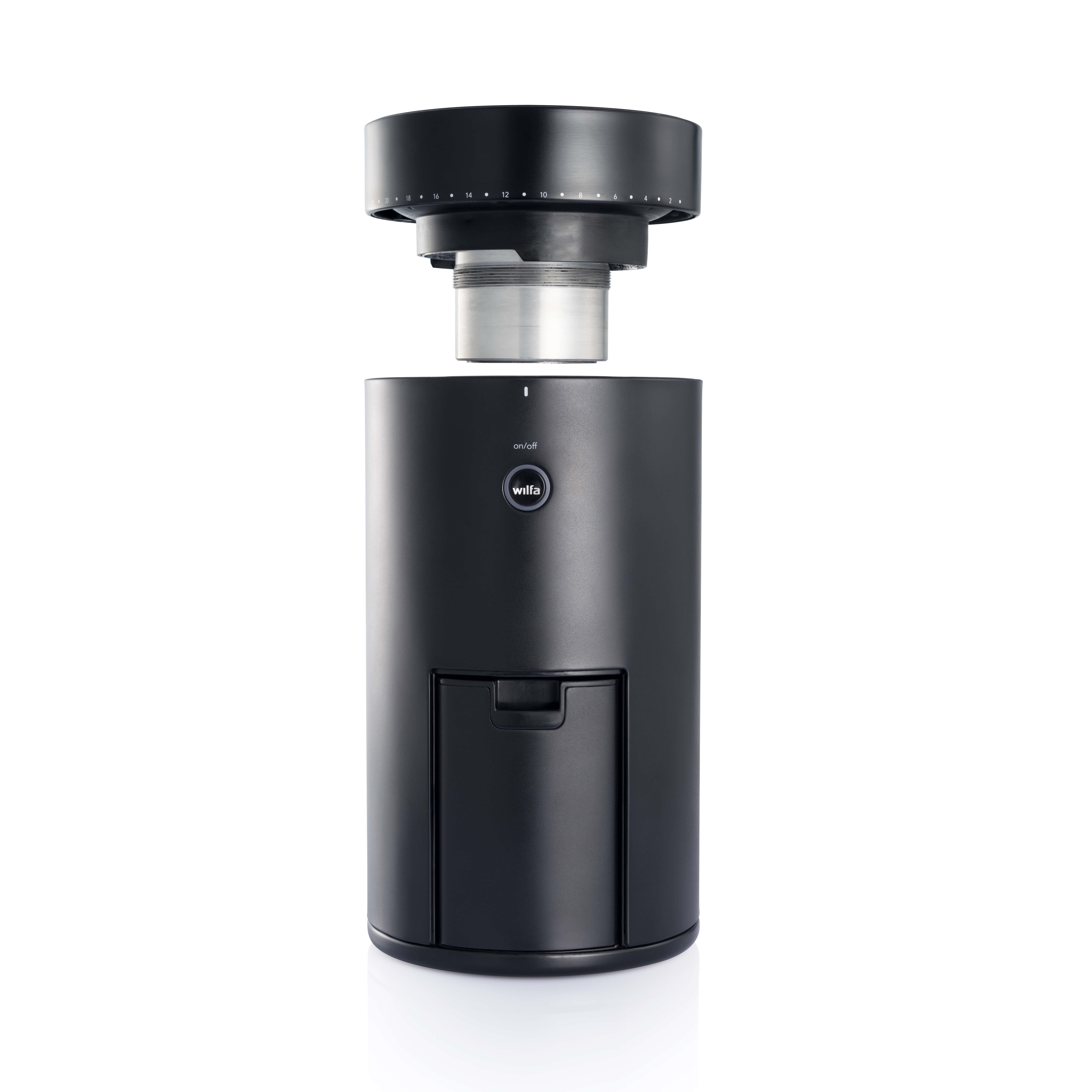 Wilfa - Uniform+ 58mm Flat Dişli Tartılı Kahve Öğütücü - Siyah - WSFBS-200B
