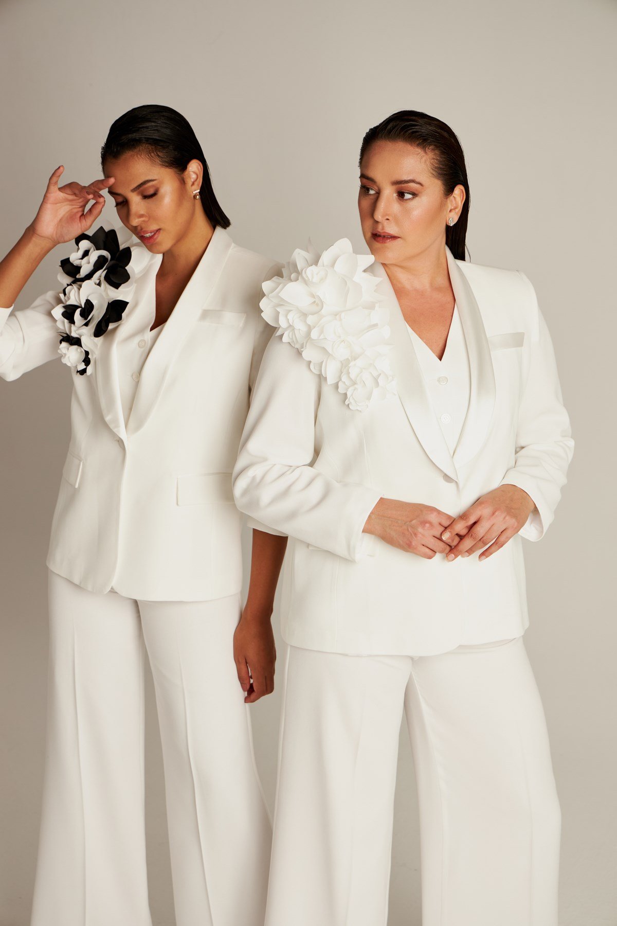  Vanessa Jacket Ecru-Modalody-Plus Size Jackets