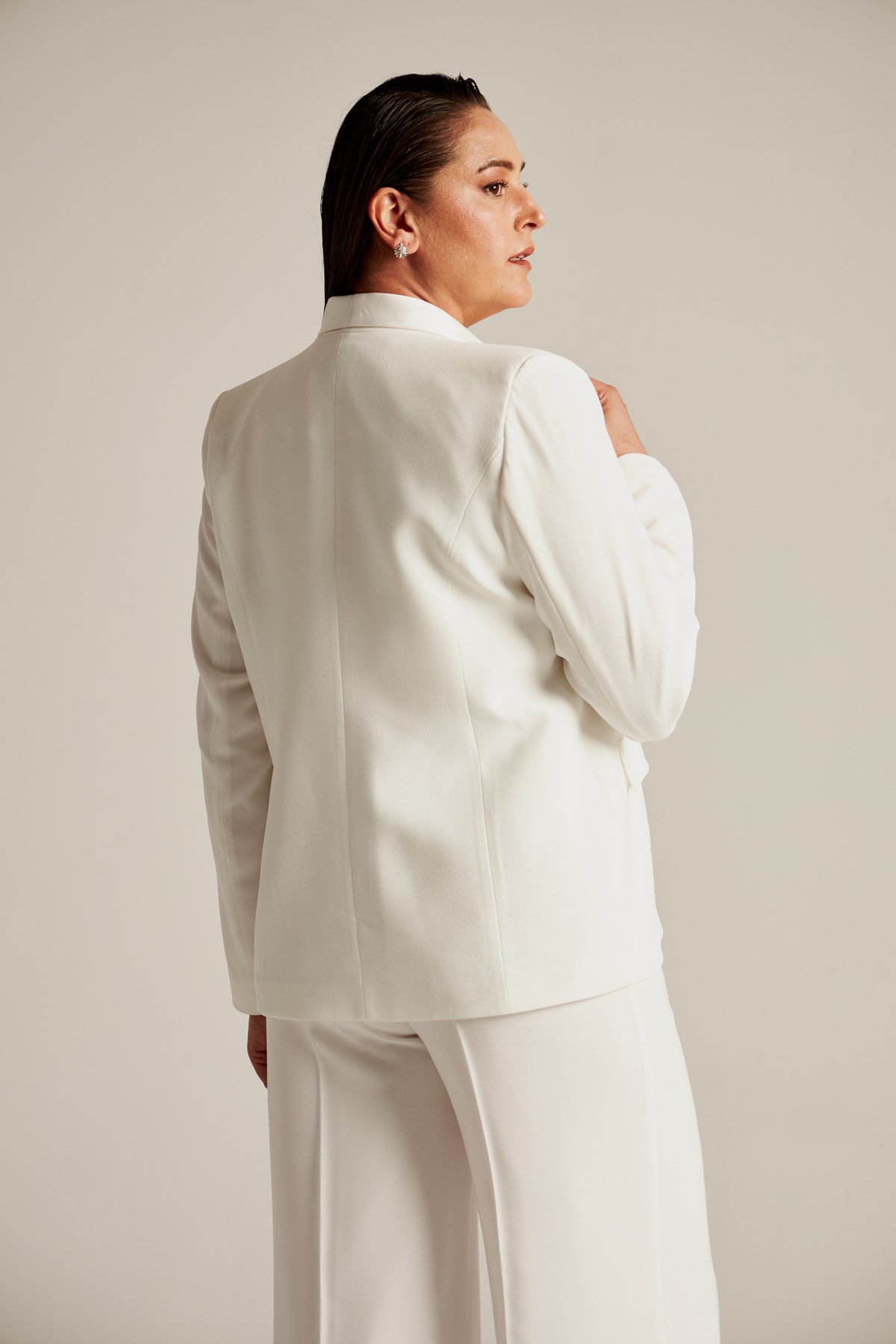  Vanessa Jacket Ecru-Modalody-Plus Size Jackets