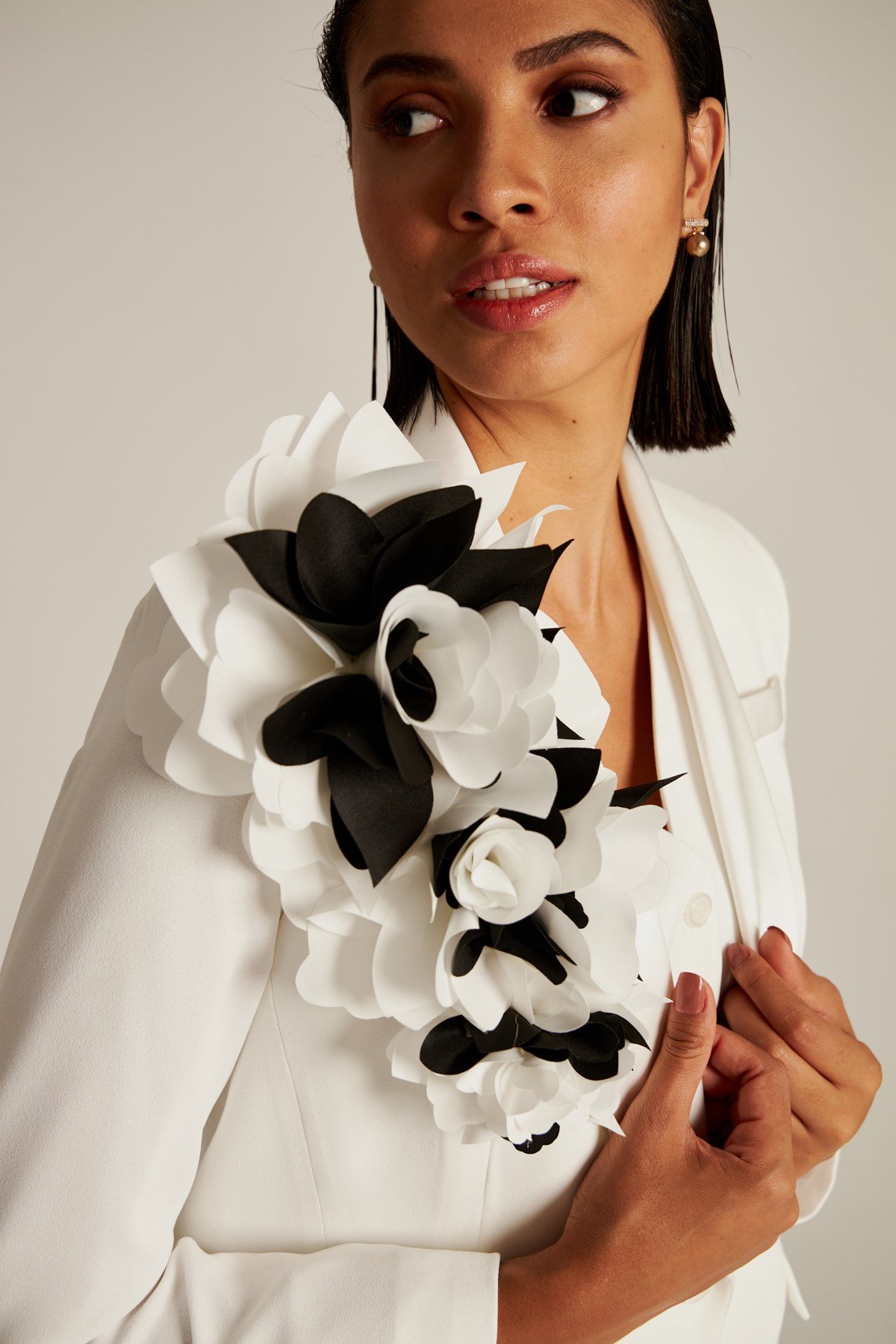  Vanessa Jacket Ecru-Modalody-Plus Size Jackets