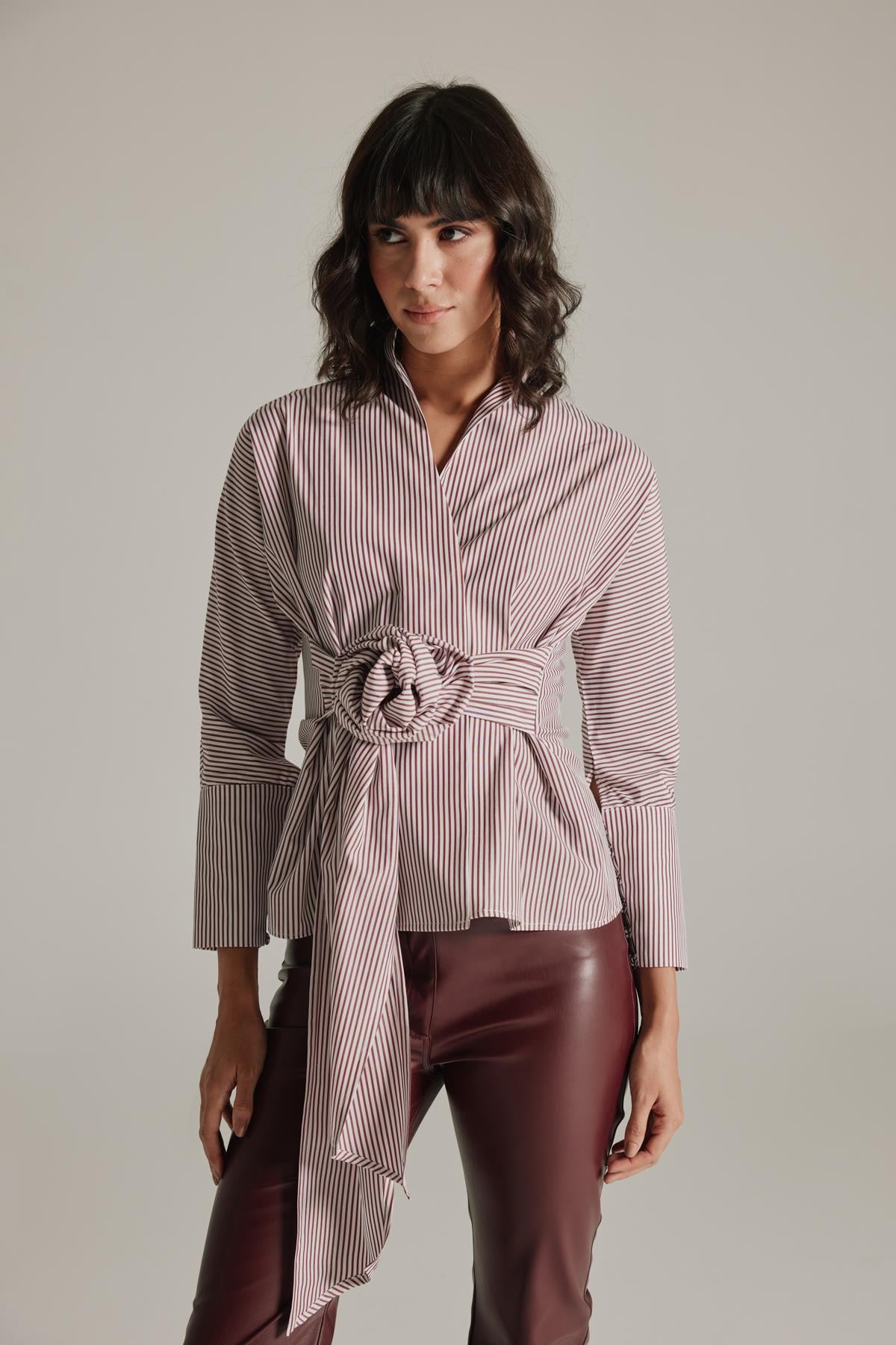 Aden Shirt Vino-Modalody-Plus Size Shirts 