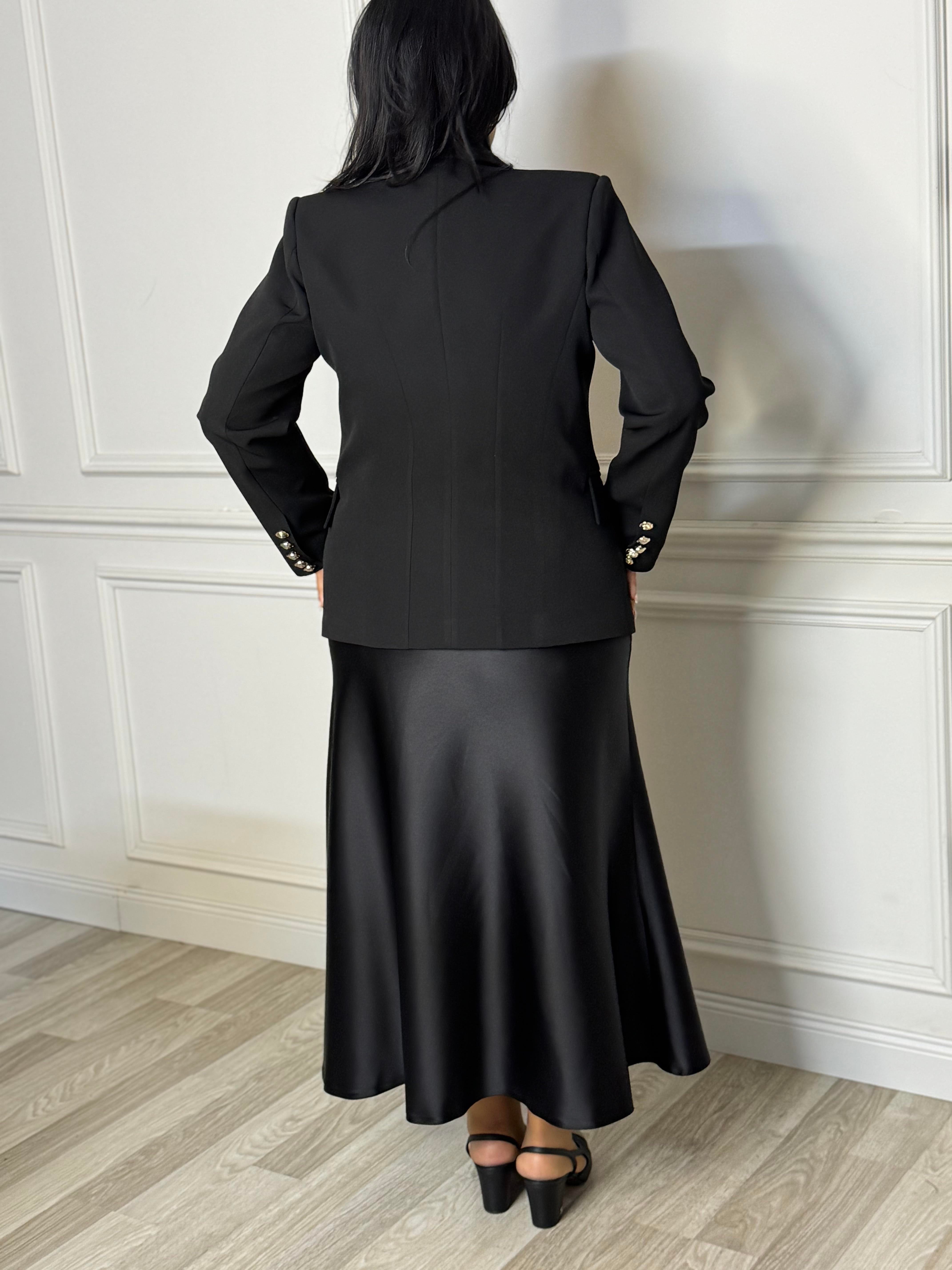 Alberta Skirt Black-Modalody-Skirts