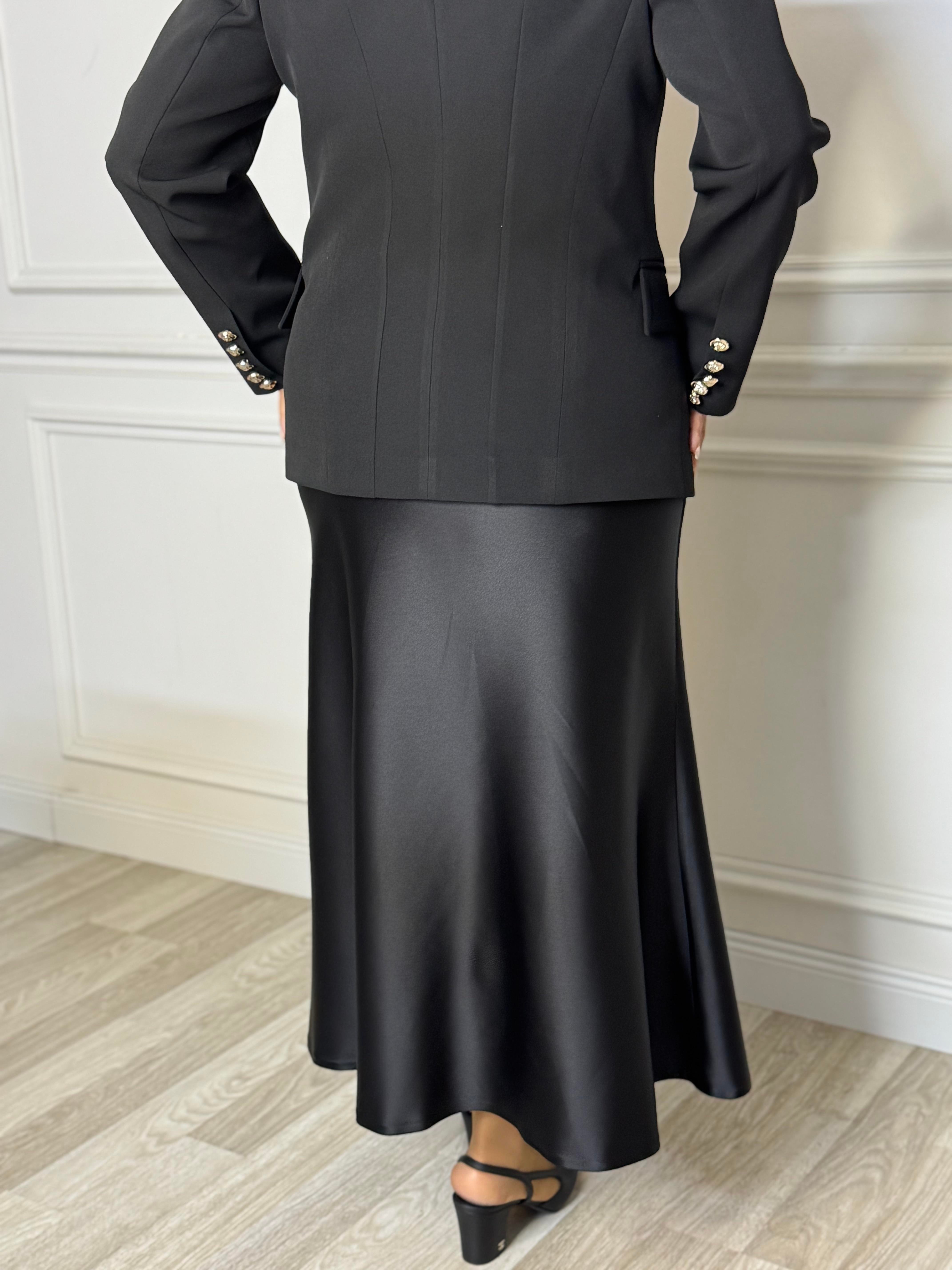 Alberta Skirt Black-Modalody-Skirts