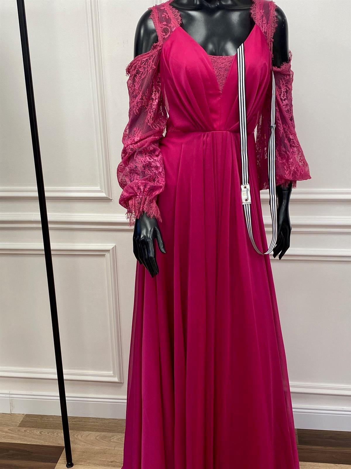 Alba Dress Fuchsia-Modalody-Plus Size Evening Gowns