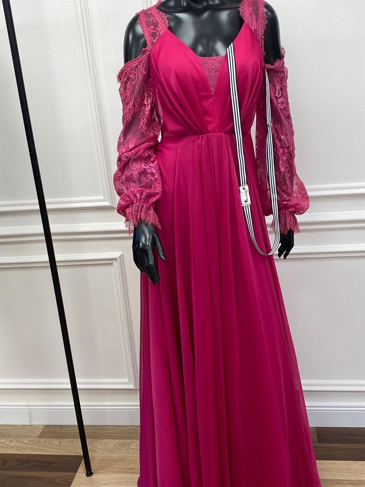 Alba Dress Fuchsia-Modalody-Plus Size Evening Gowns