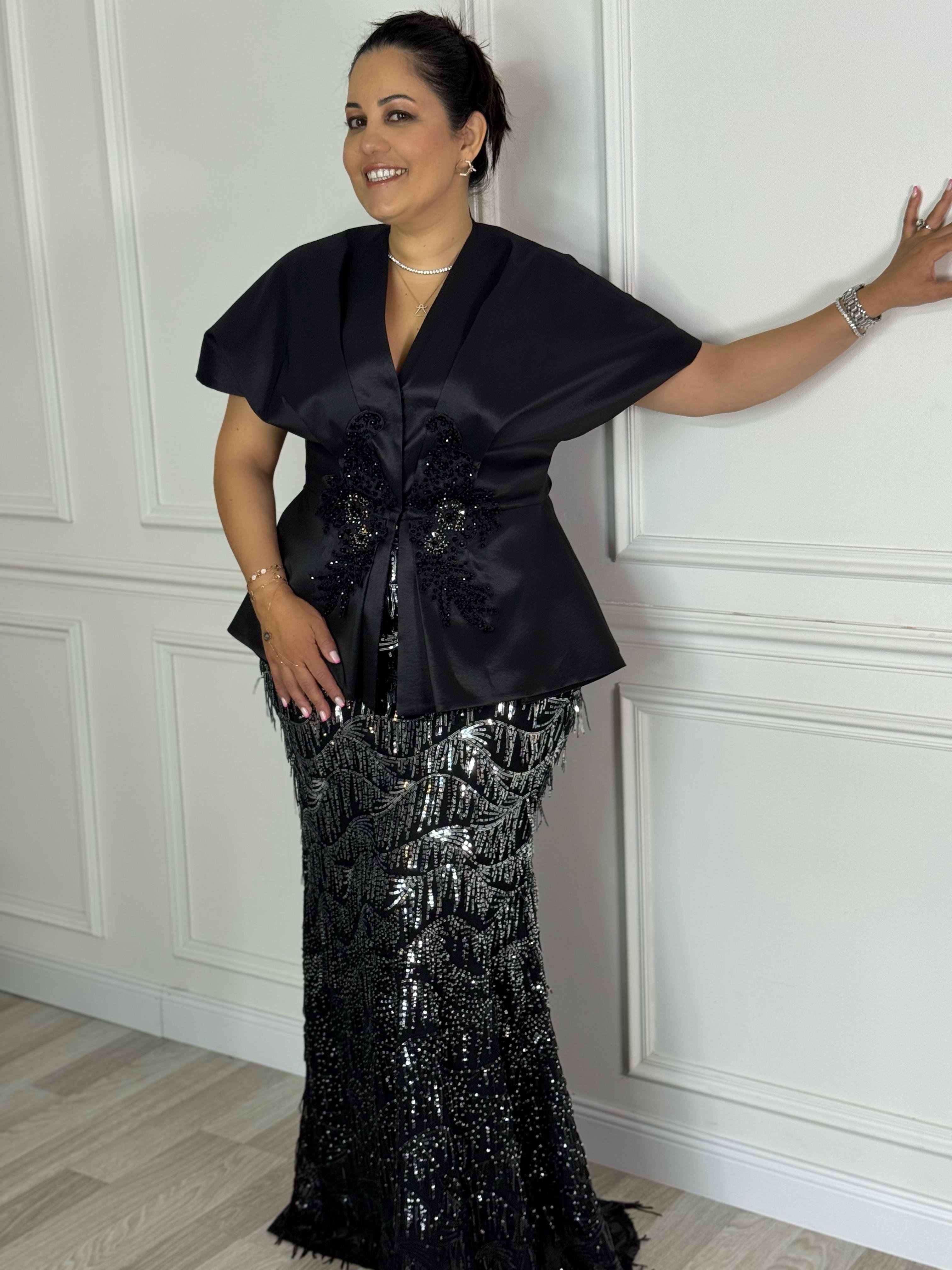 Allegra Skirt Black-Modalody-Skirts