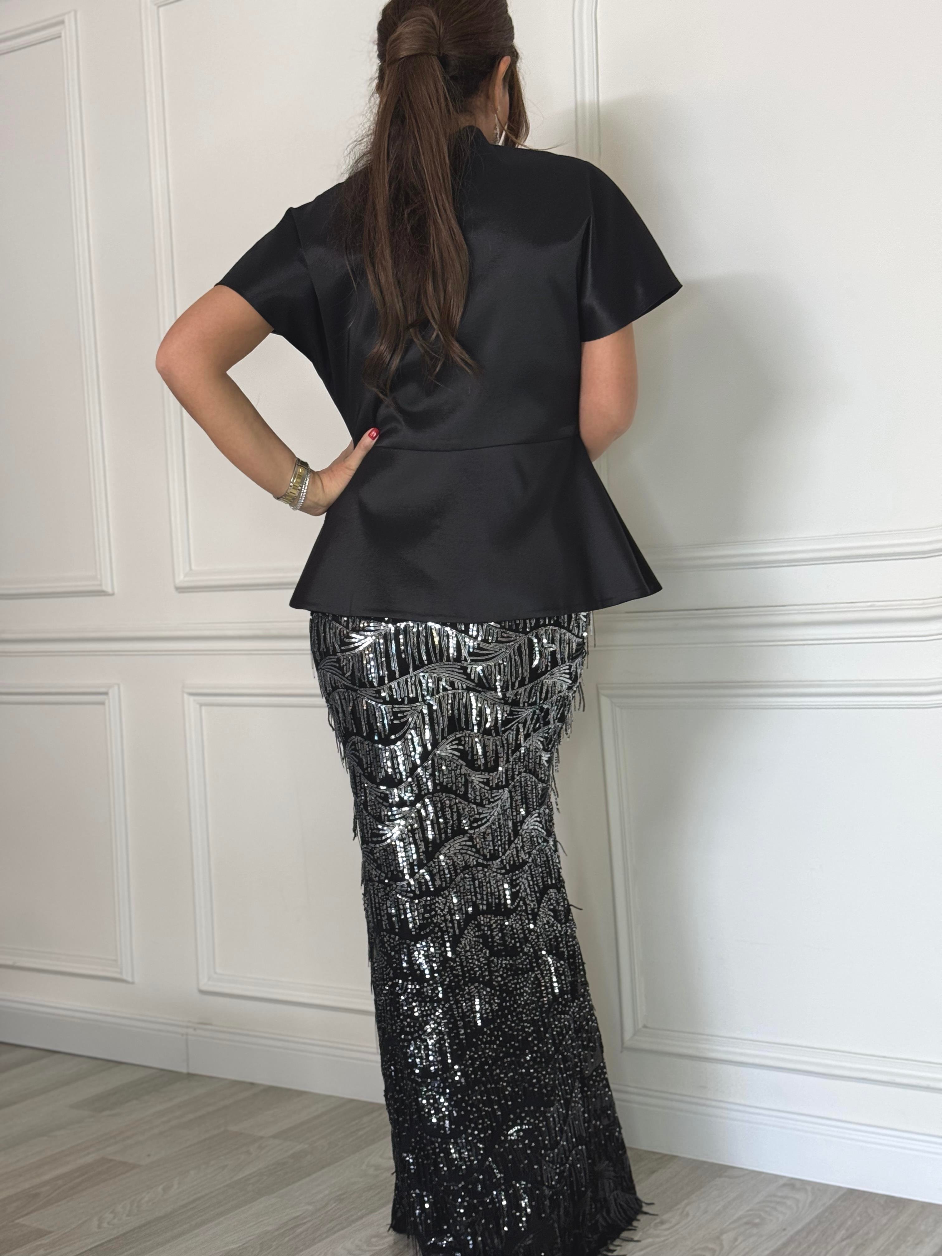 Allegra Etek Siyah-Modalody-Skirts