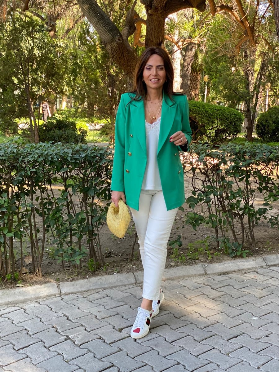 Amber Ceket Yeşil-Modalody-Ceket