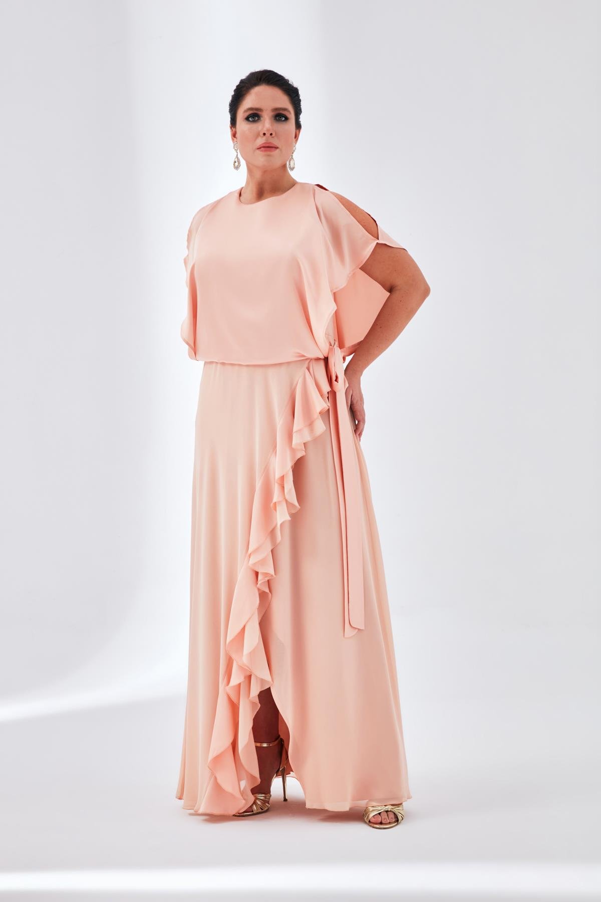 Amelie Dress Blush-Modalody-Plus Size Dresses