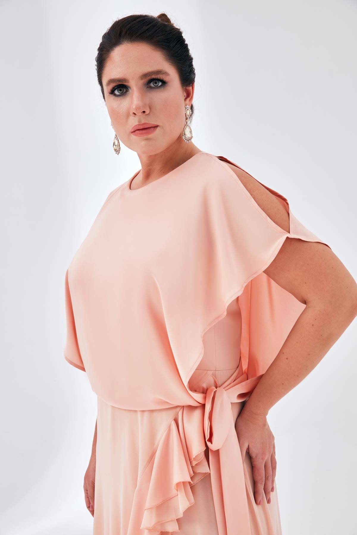 Amelie Dress Blush-Modalody-Plus Size Dresses