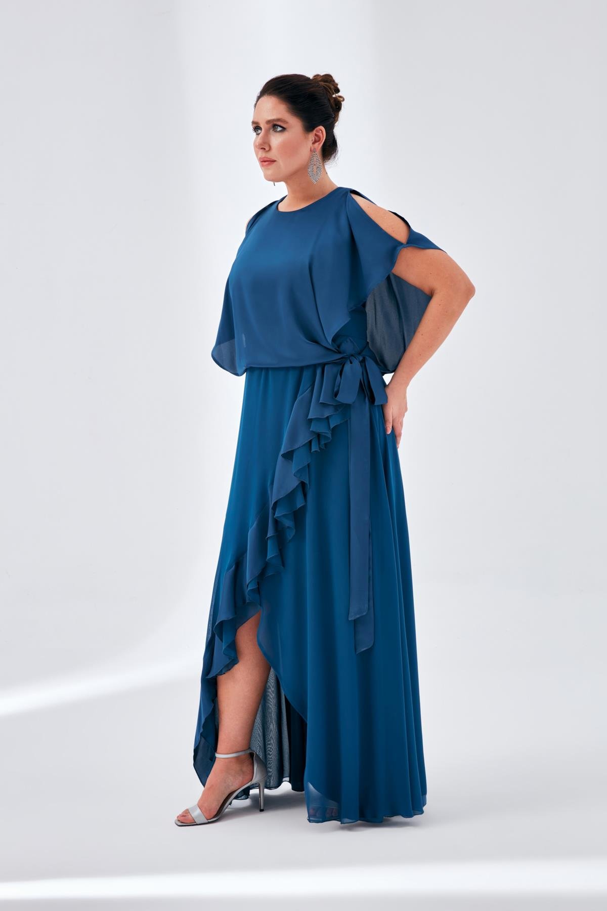 Amelie Dress Indigo-Modalody-Plus Size Evening Gowns