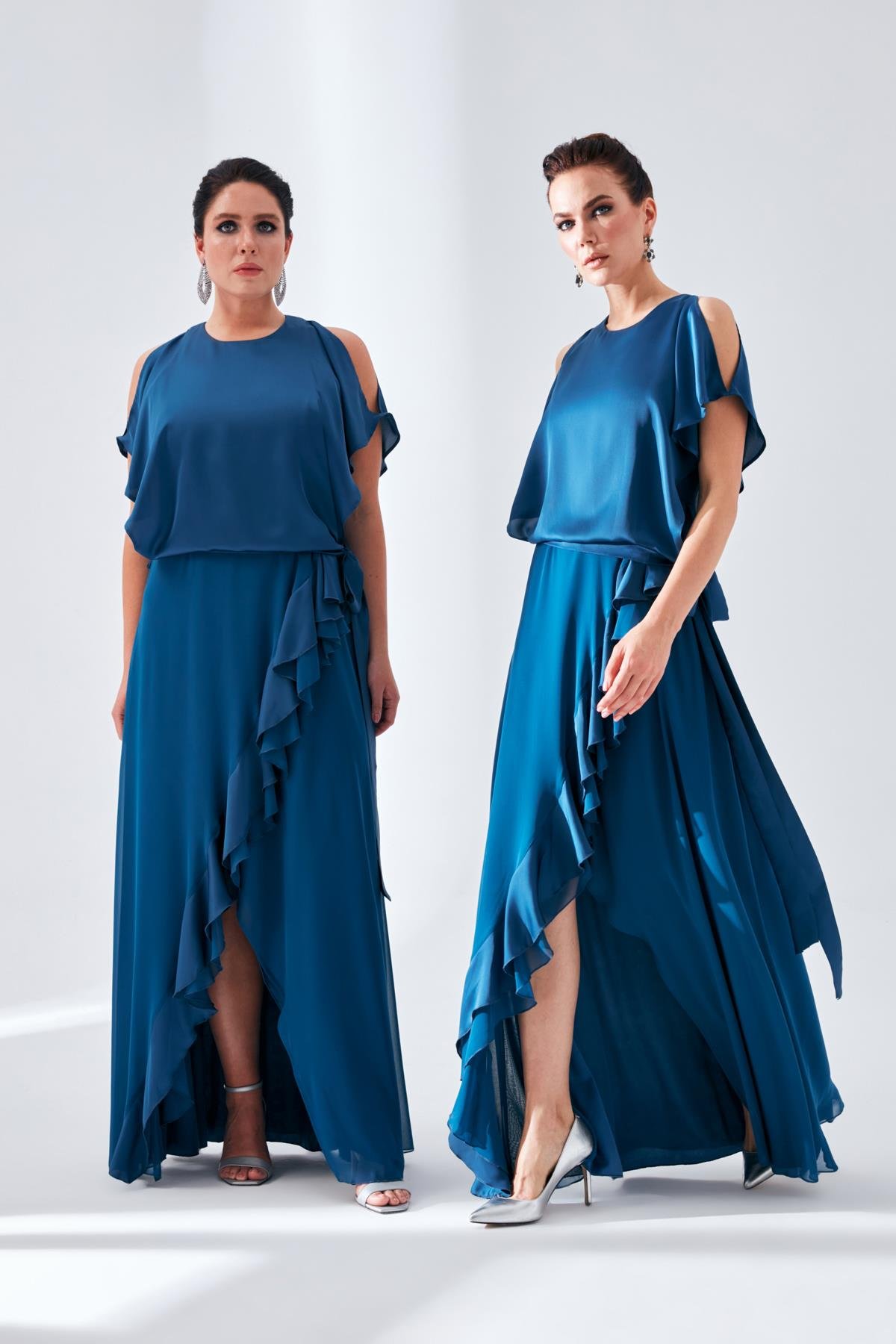 Amelie Dress Indigo-Modalody-Plus Size Evening Gowns