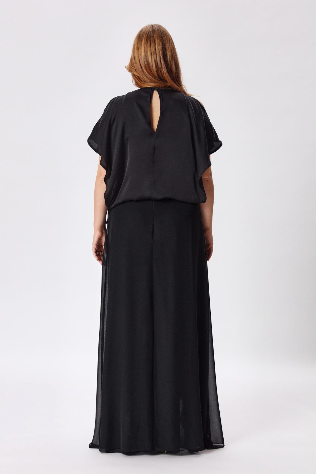 Amelia Dress Black-Modalody-Plus Size Evening Gowns
