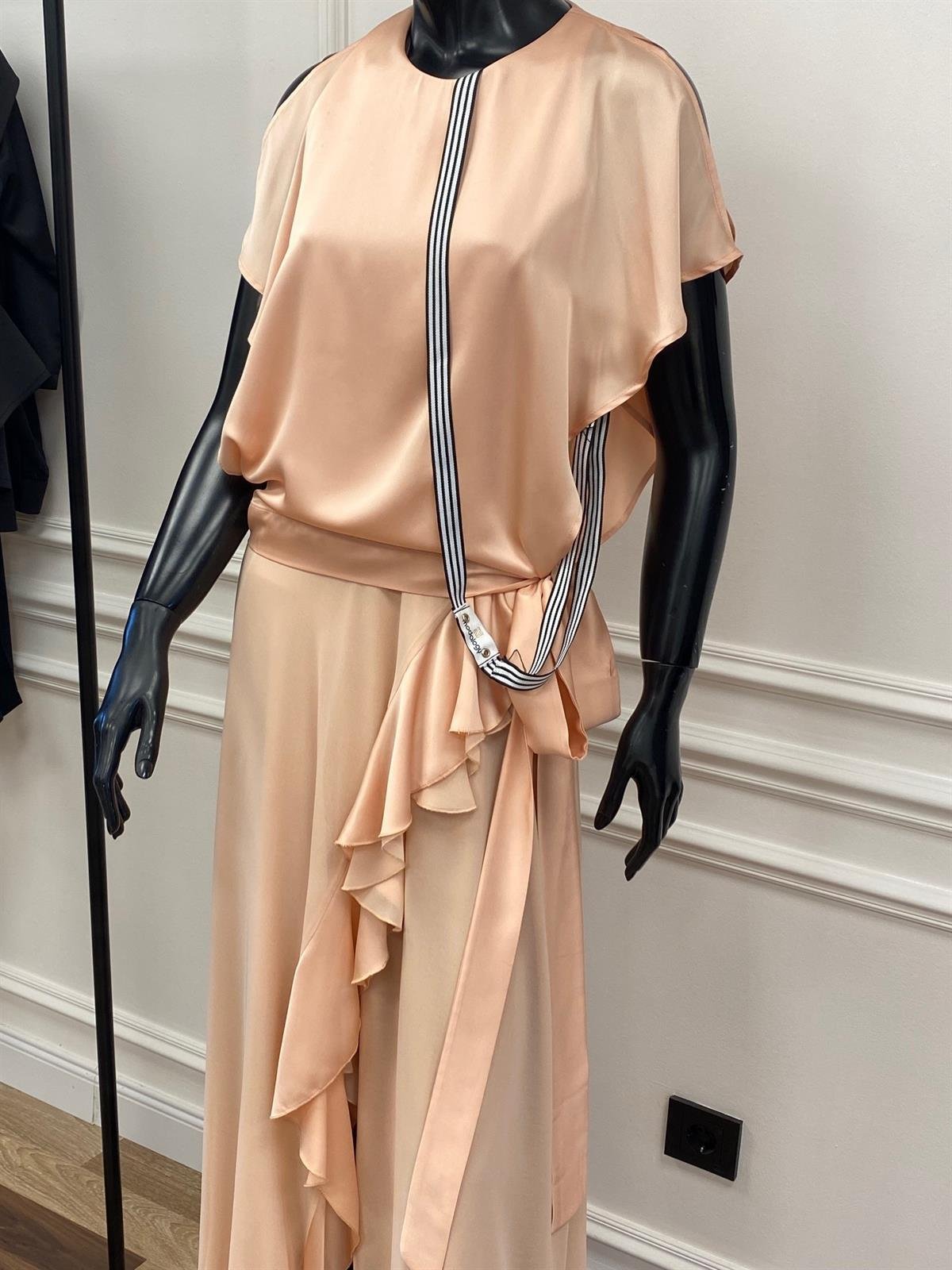 Amelie Dress Salmon-Modalody-Plus Size Dresses