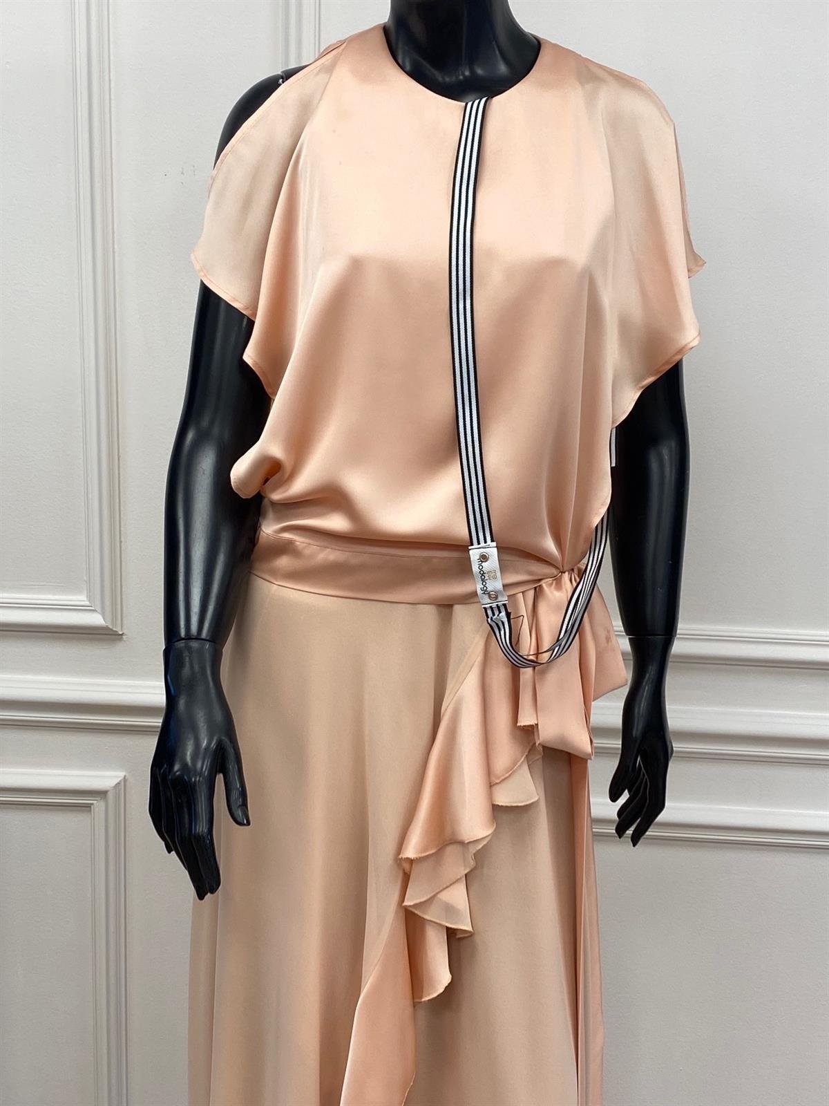 Amelie Dress Salmon-Modalody-Plus Size Dresses
