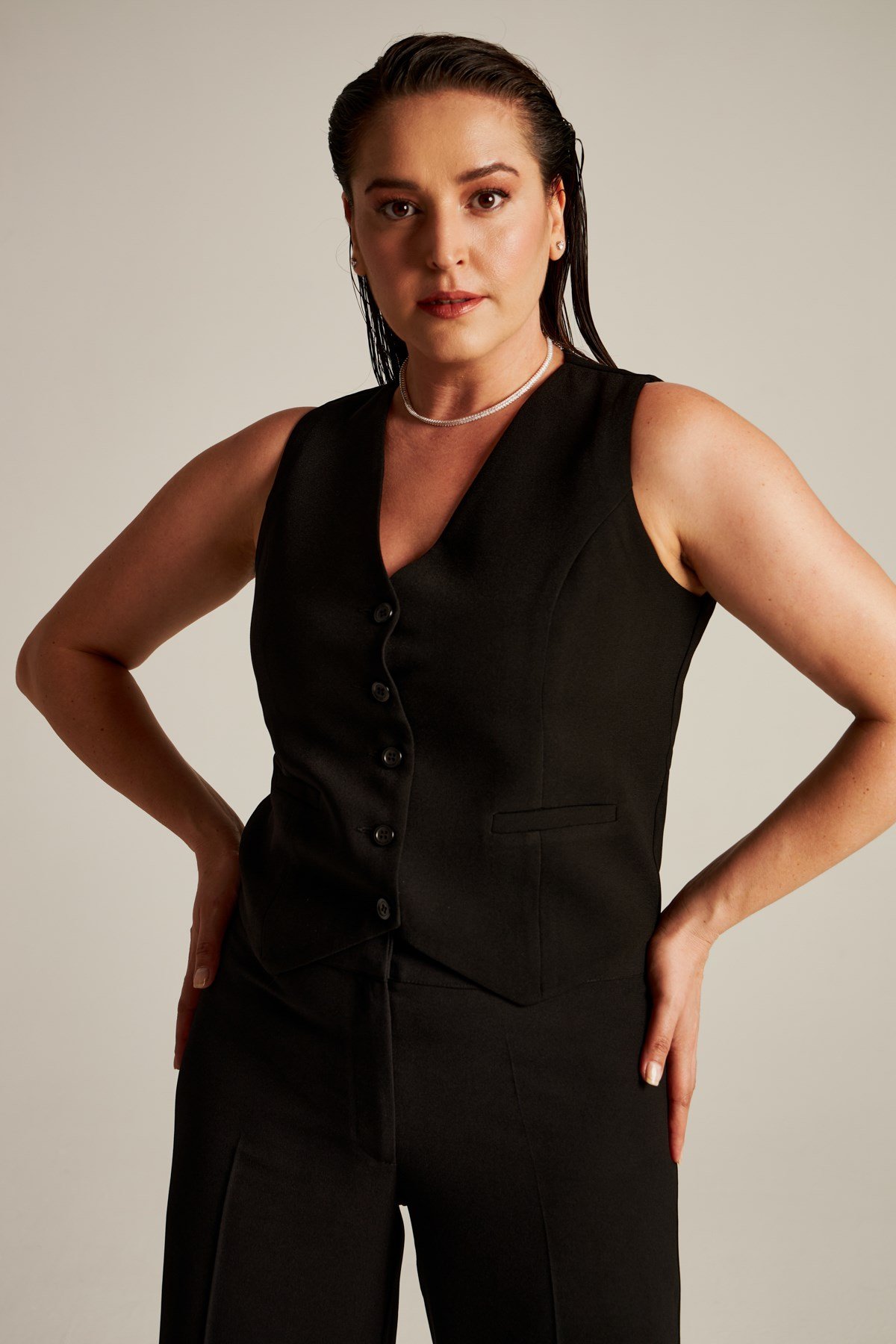 Annabel Vest Black-Modalody-Vests