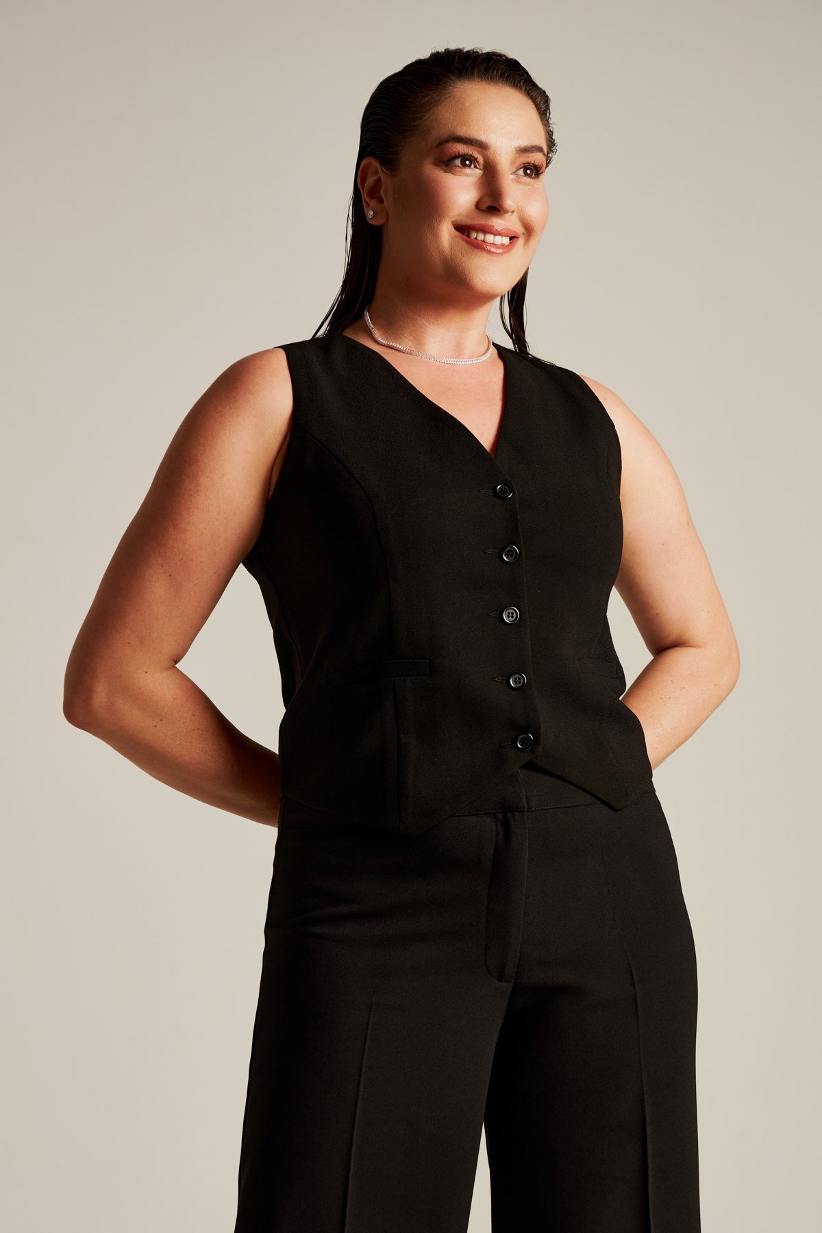 Annabel Vest Black-Modalody-Vests
