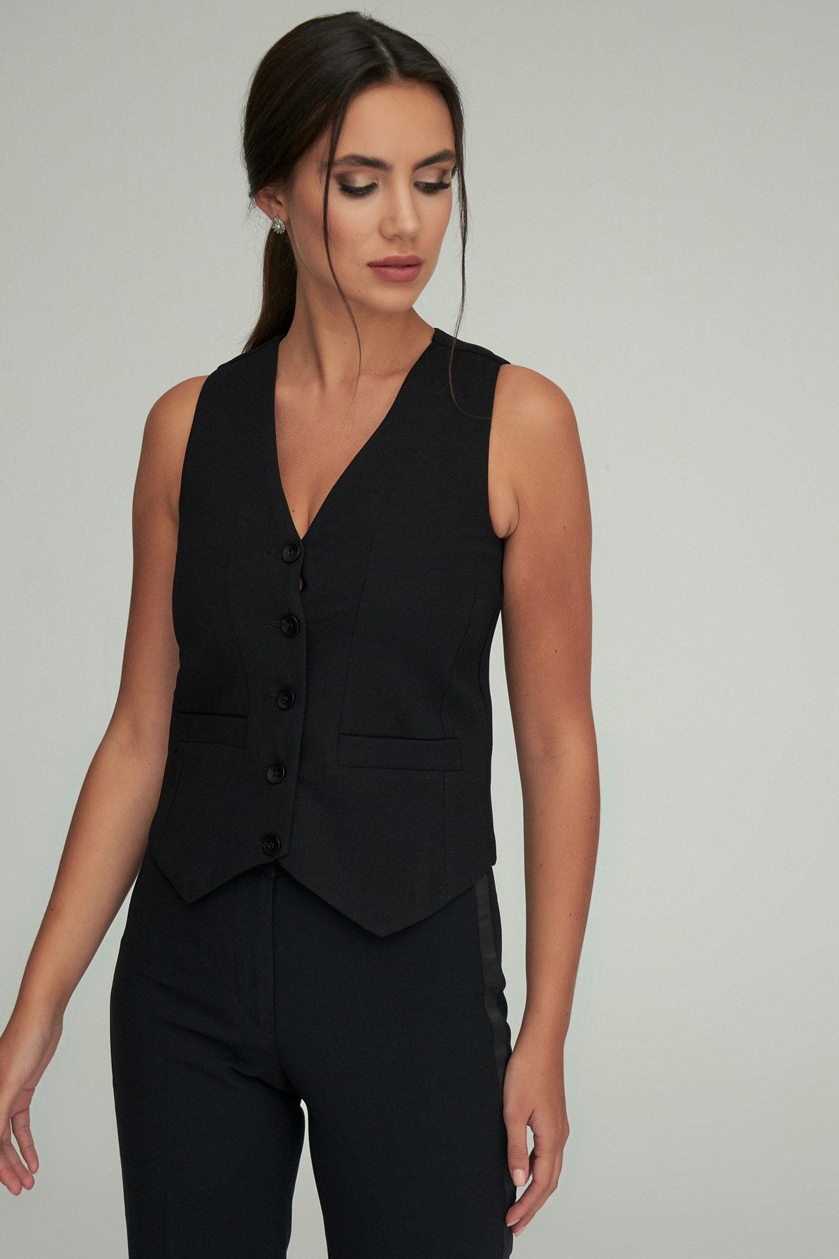 Annabel Vest Black-Modalody-Vests