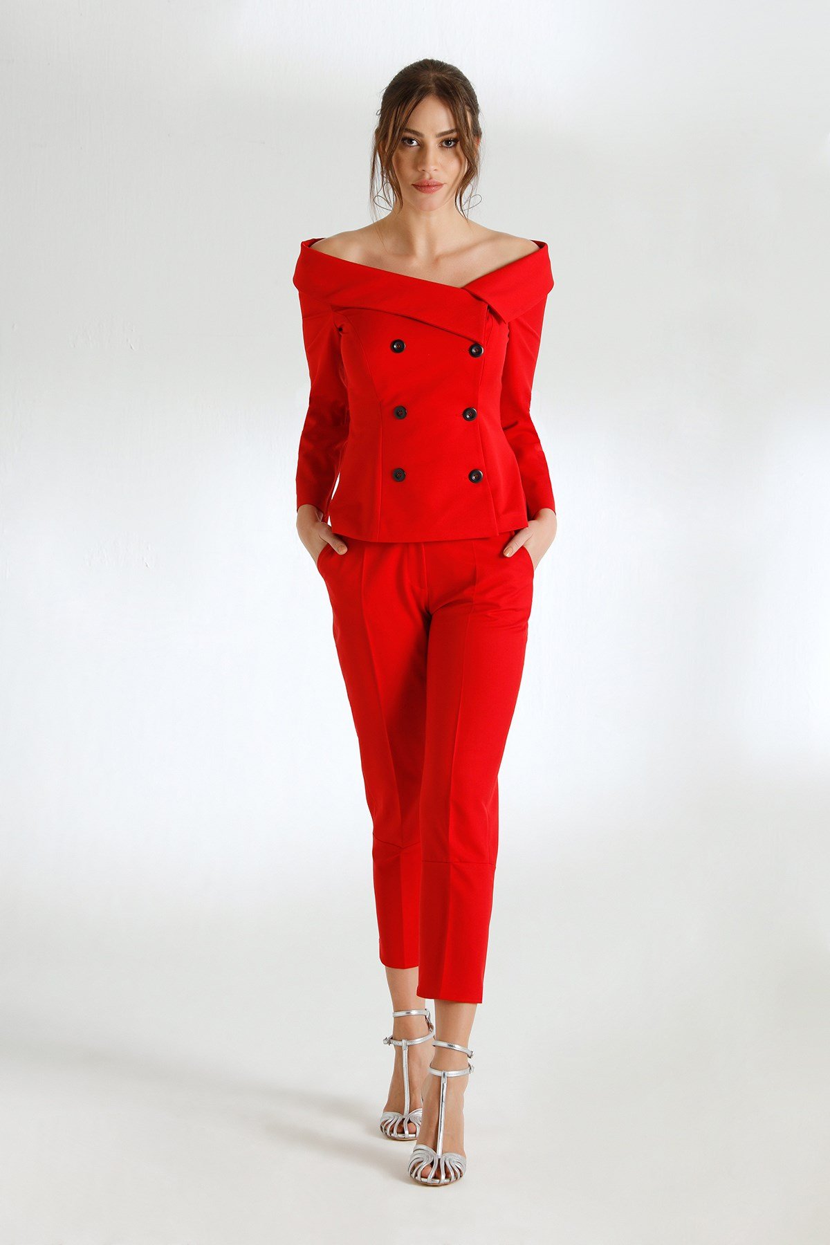 Arya Trousers Red-Modalody-Pants