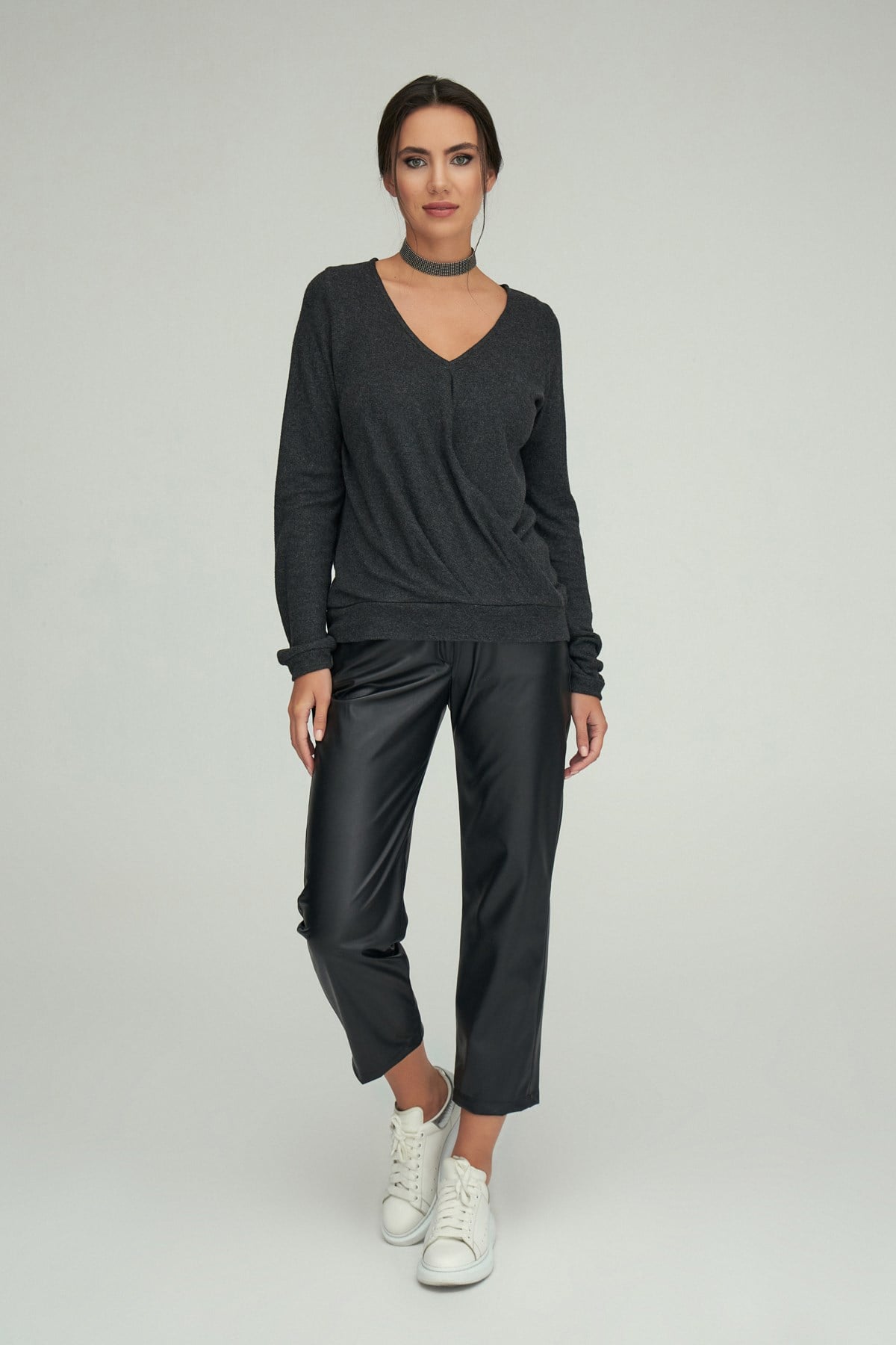 Beta Pants Black-Modalody-Plus Size Pants
