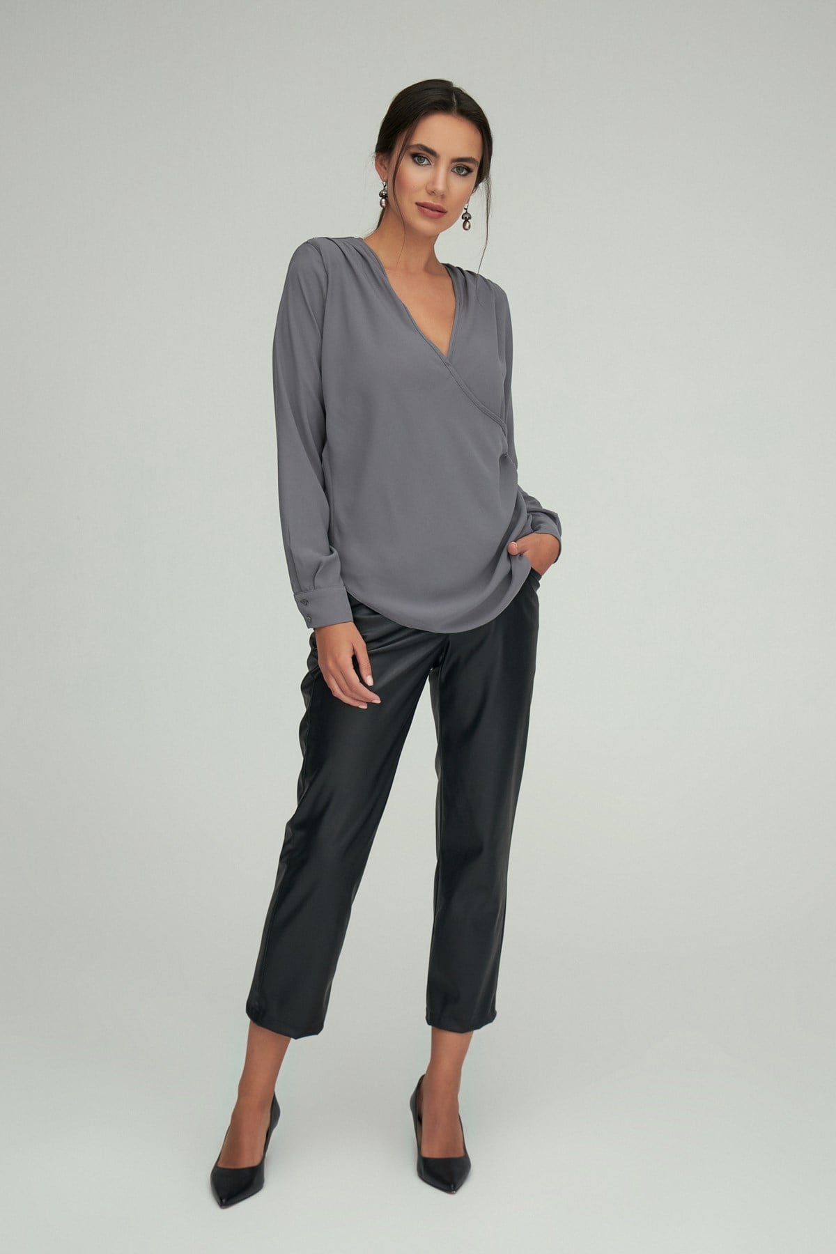 Beta Pants Black-Modalody-Plus Size Pants