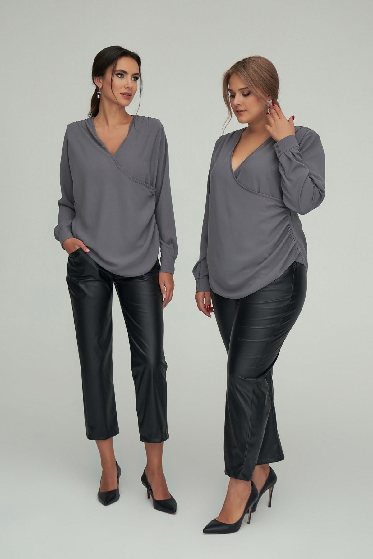 Beta Pants Black-Modalody-Plus Size Pants