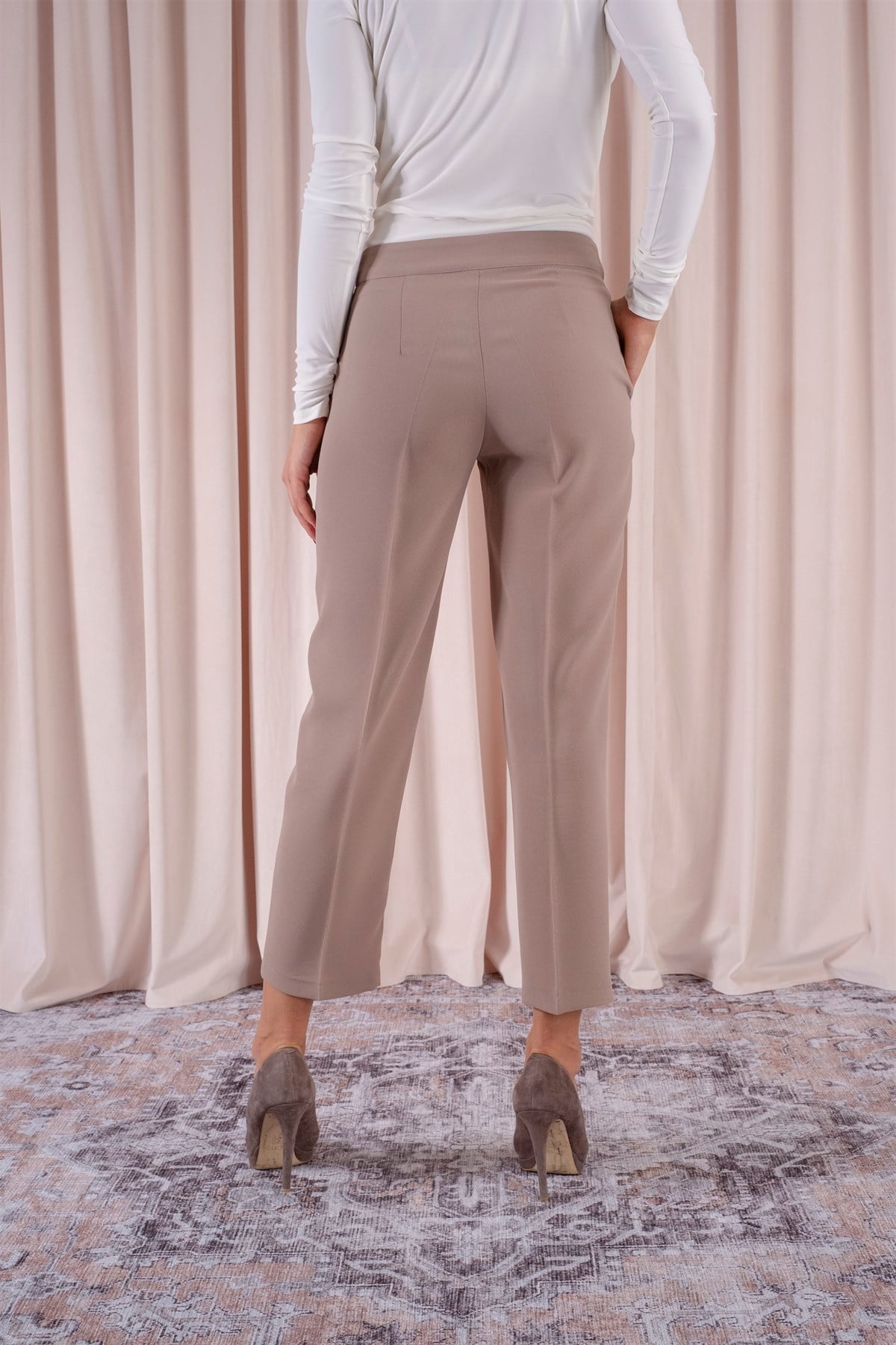 Camila Pantolon Vizon, vizon pantolon, camila pantolon, şık pantolon