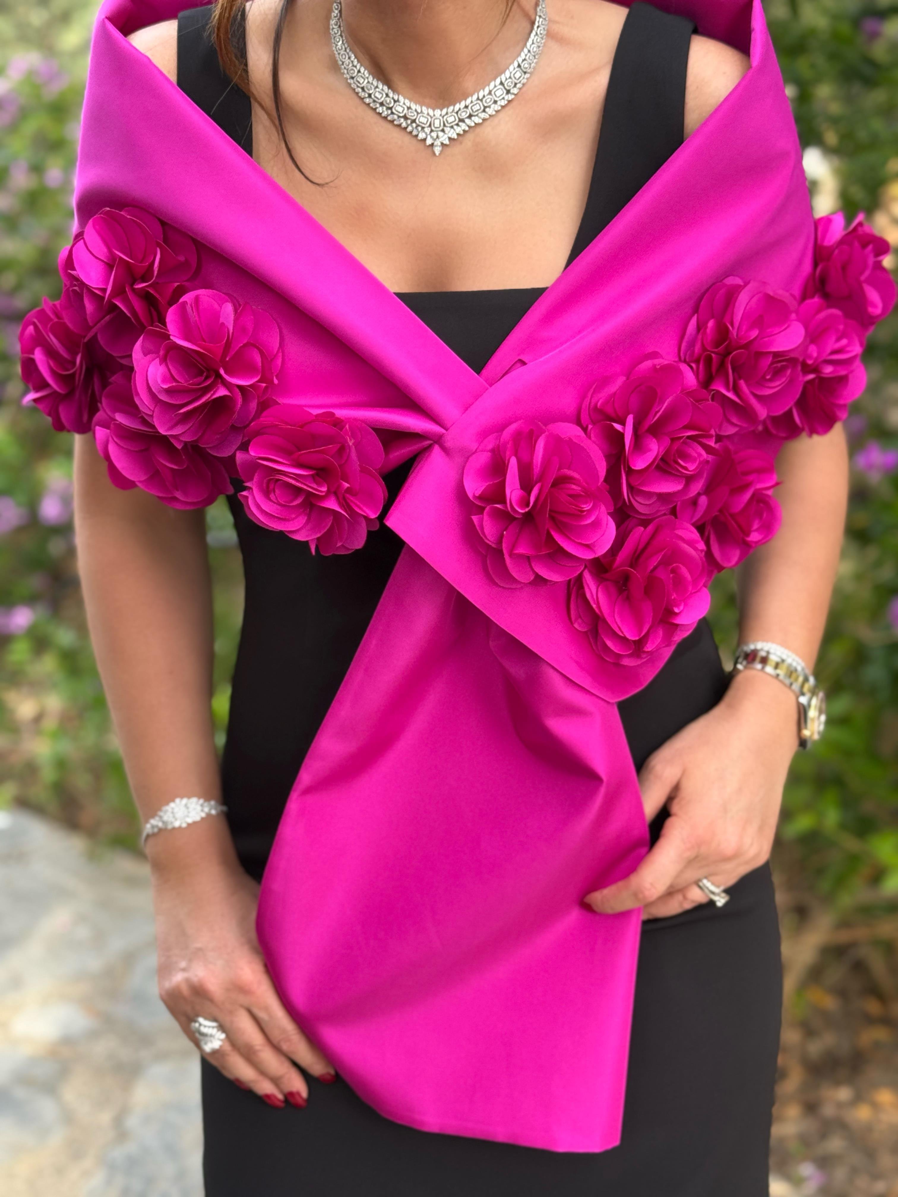 Coco Stole Fushia-Modalody-Accessories