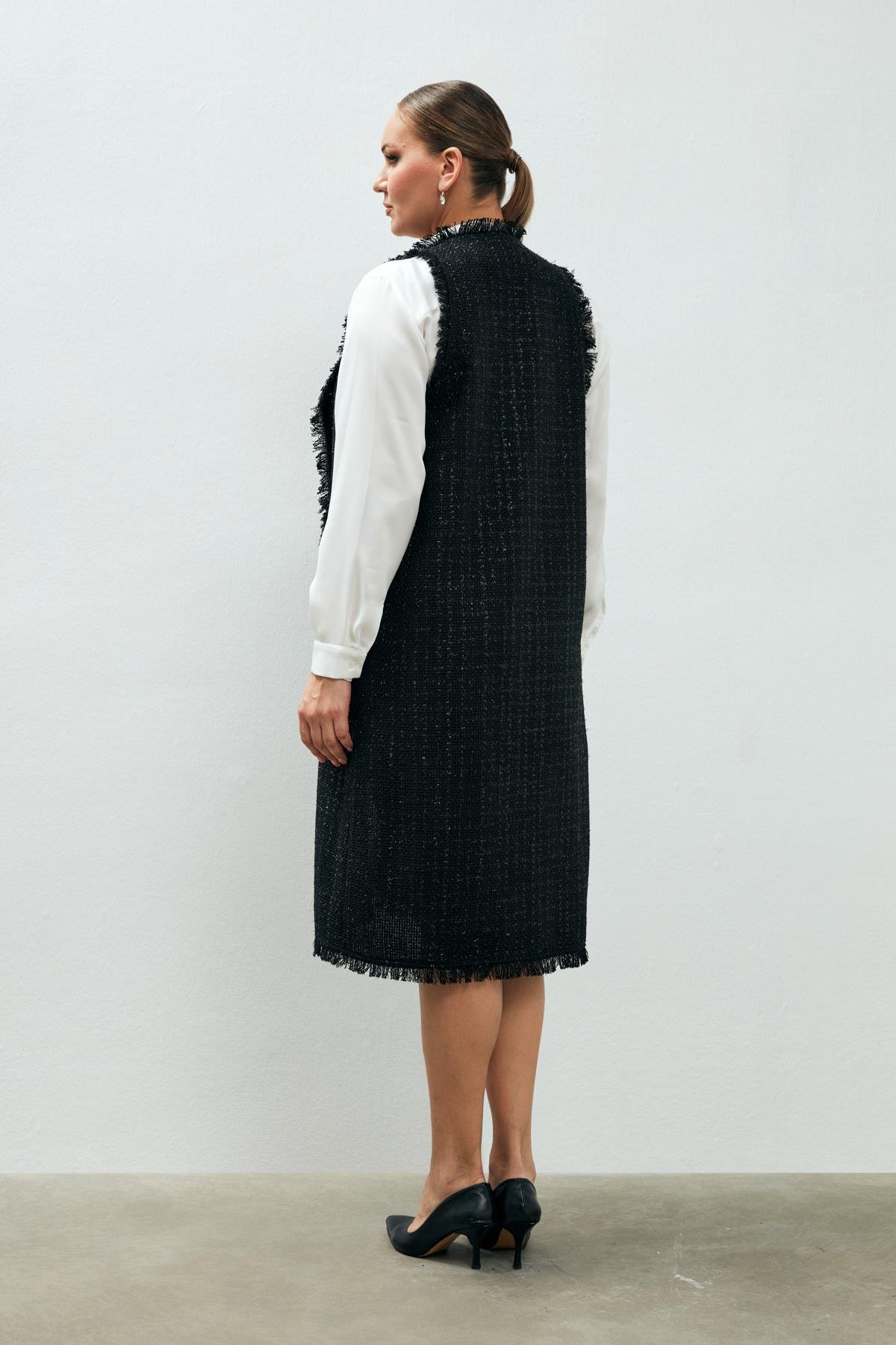 Diana Yelek Siyah-Modalogy-Yelek