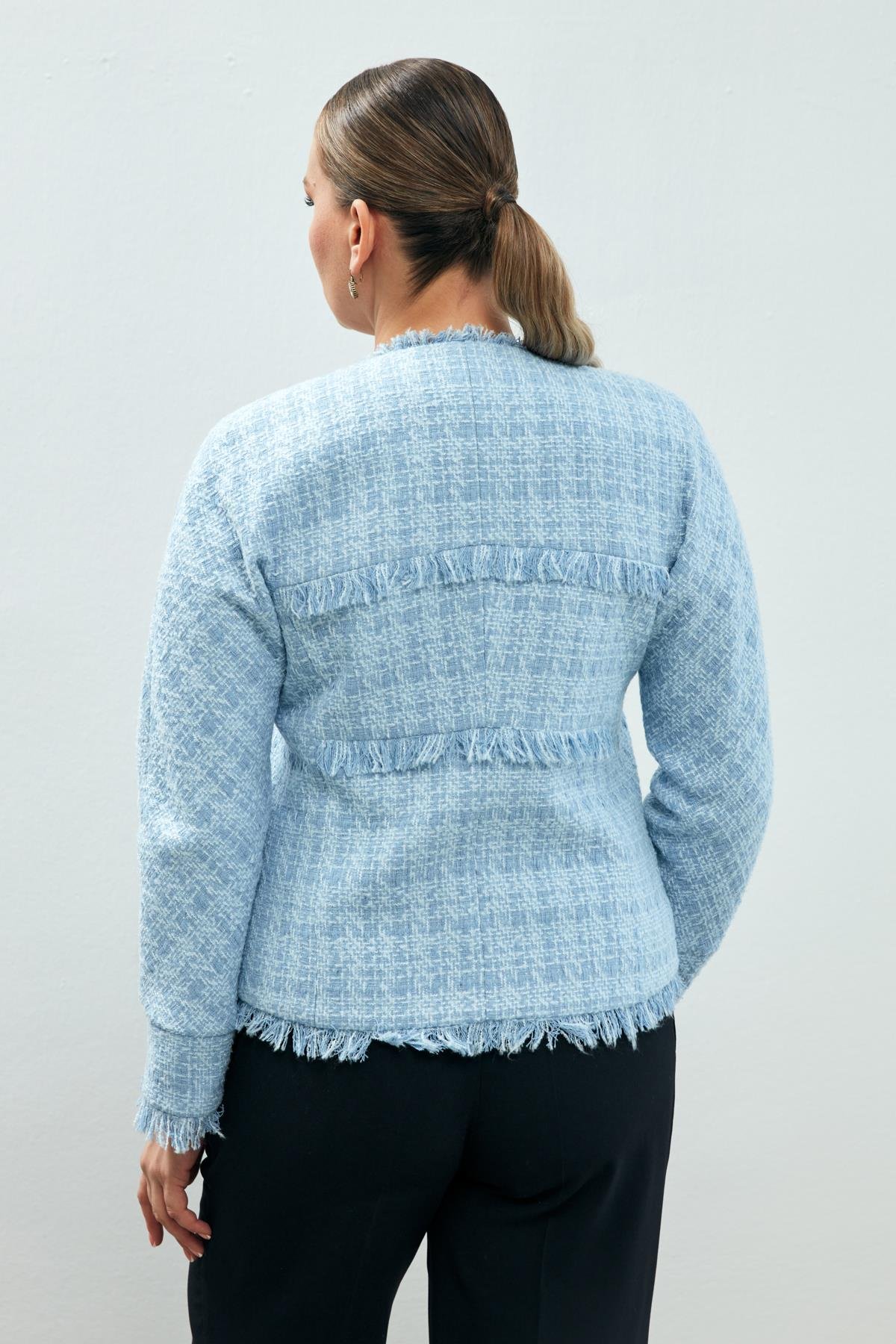 Diva Jacket Blue-Modalody-Plus Size Jackets