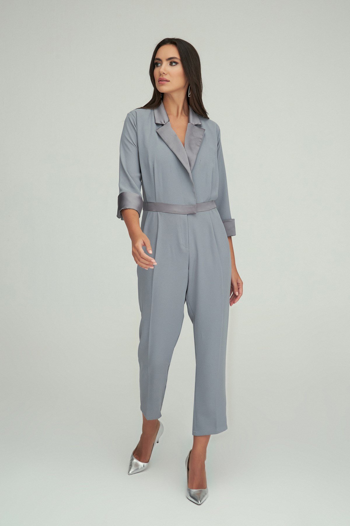 Dolce Jumpsuit Gray-Modalody-Plus Size Jumpsuit