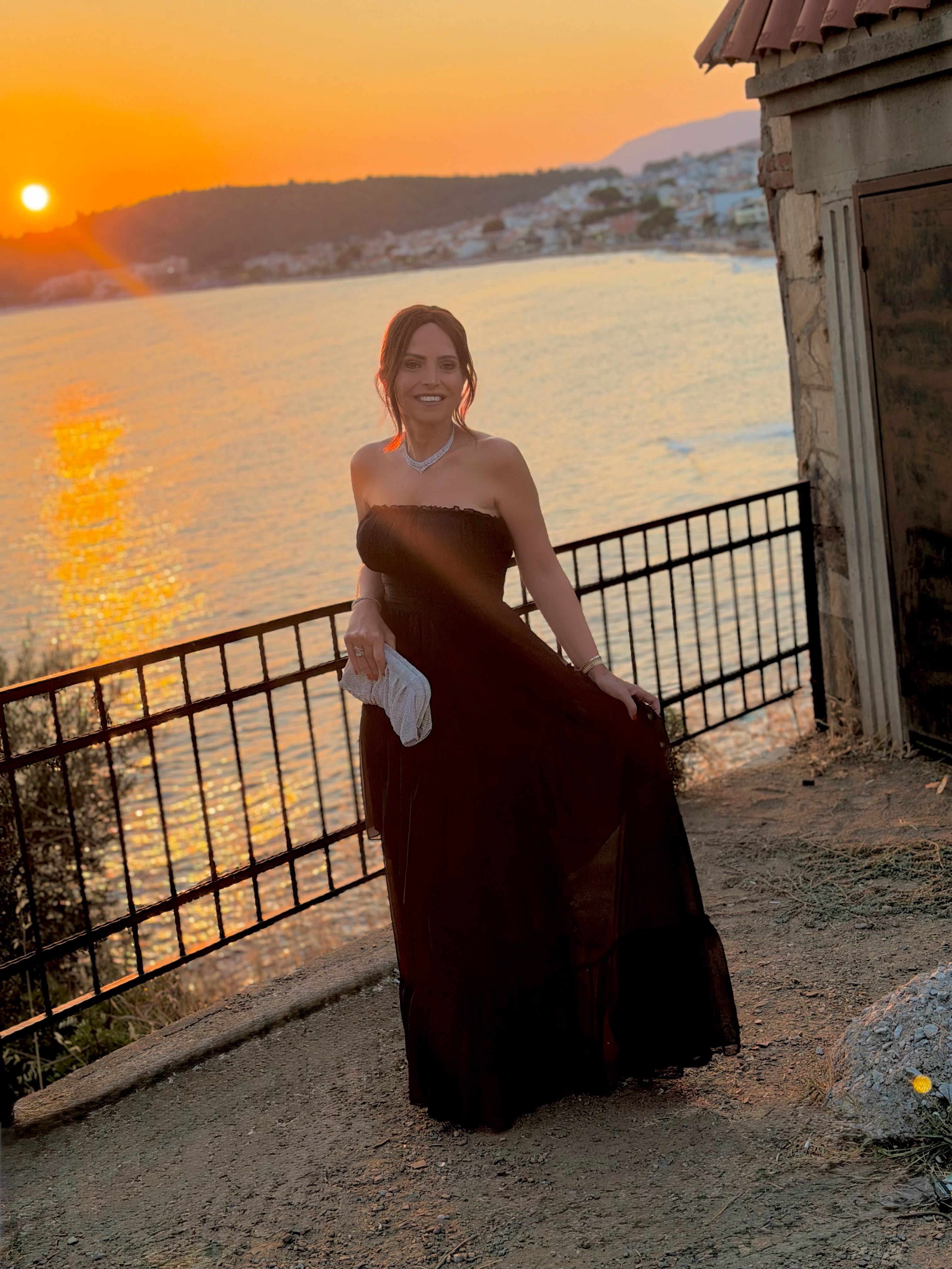 Elena Elbise Siyah-Modalody-Evening Dresses