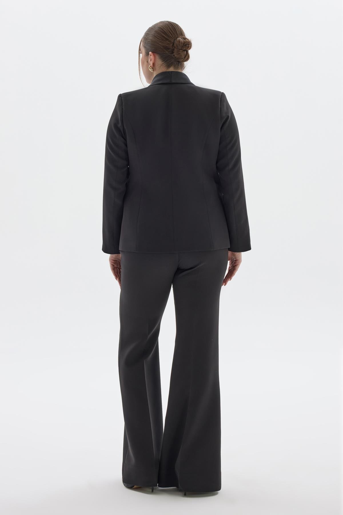 Ella Pantolon Siyah-Modalody-Büyük Beden Pantolonlar