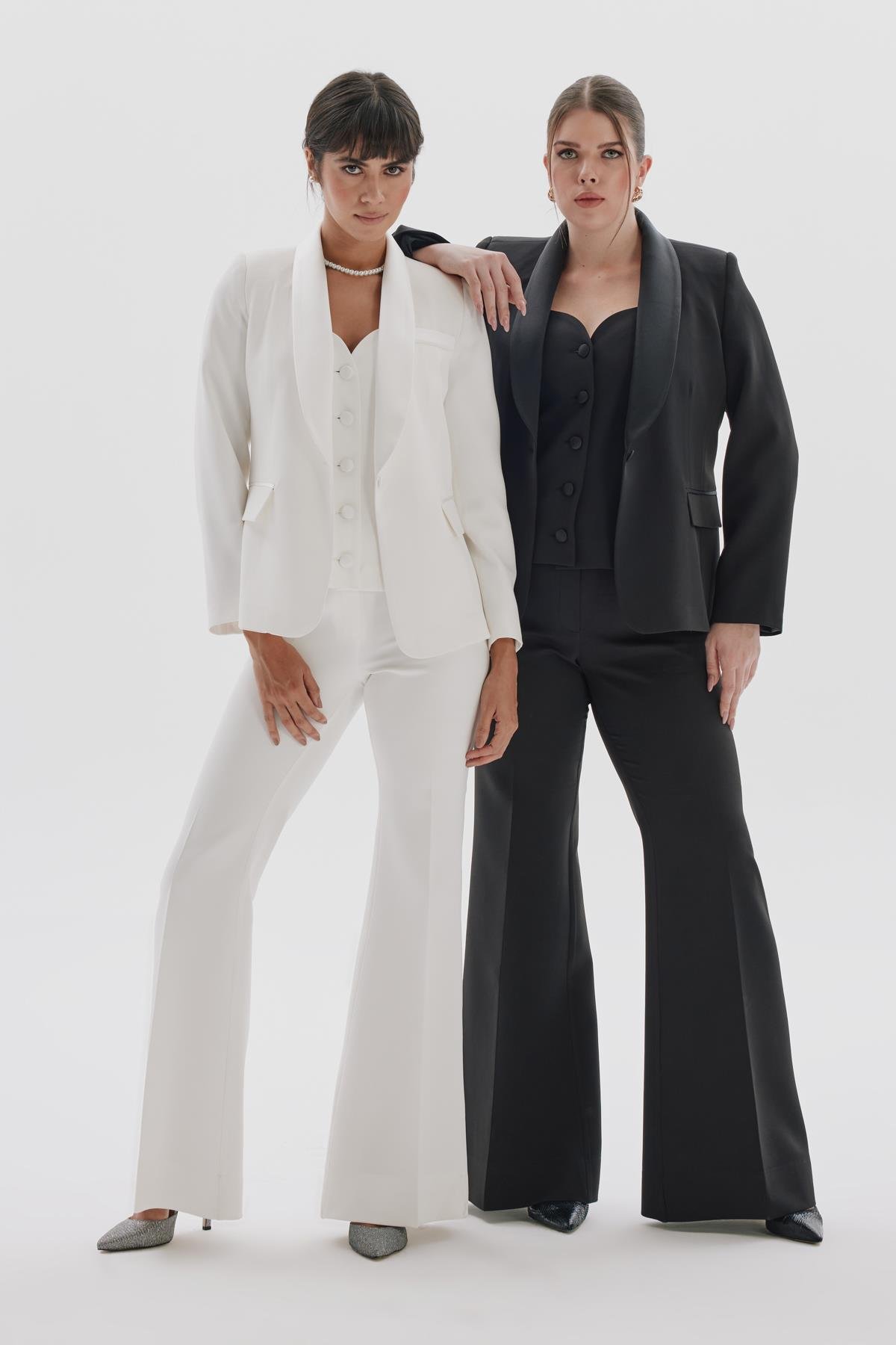 Ella Vest White-Modalody-Vests